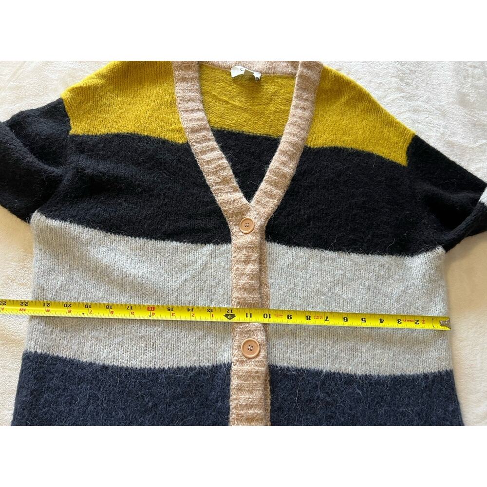 COS Size Small Women’s Alpaca Wool Blend Stripe Oversized Cardigan Sweater - Picture 15 of 16